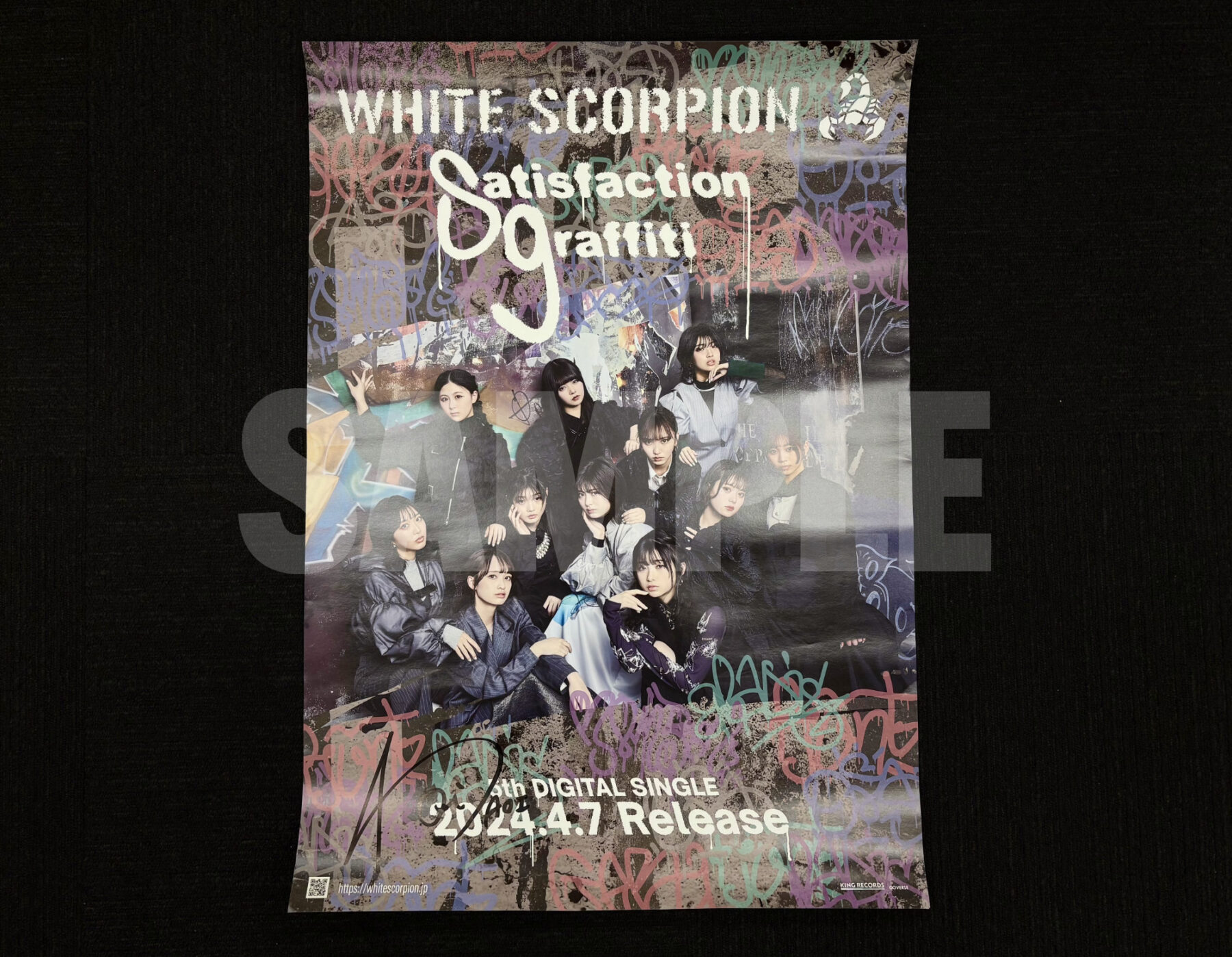 GMMTV Just You And Win 直筆サイン入り ポスター PerthSanta 直筆 